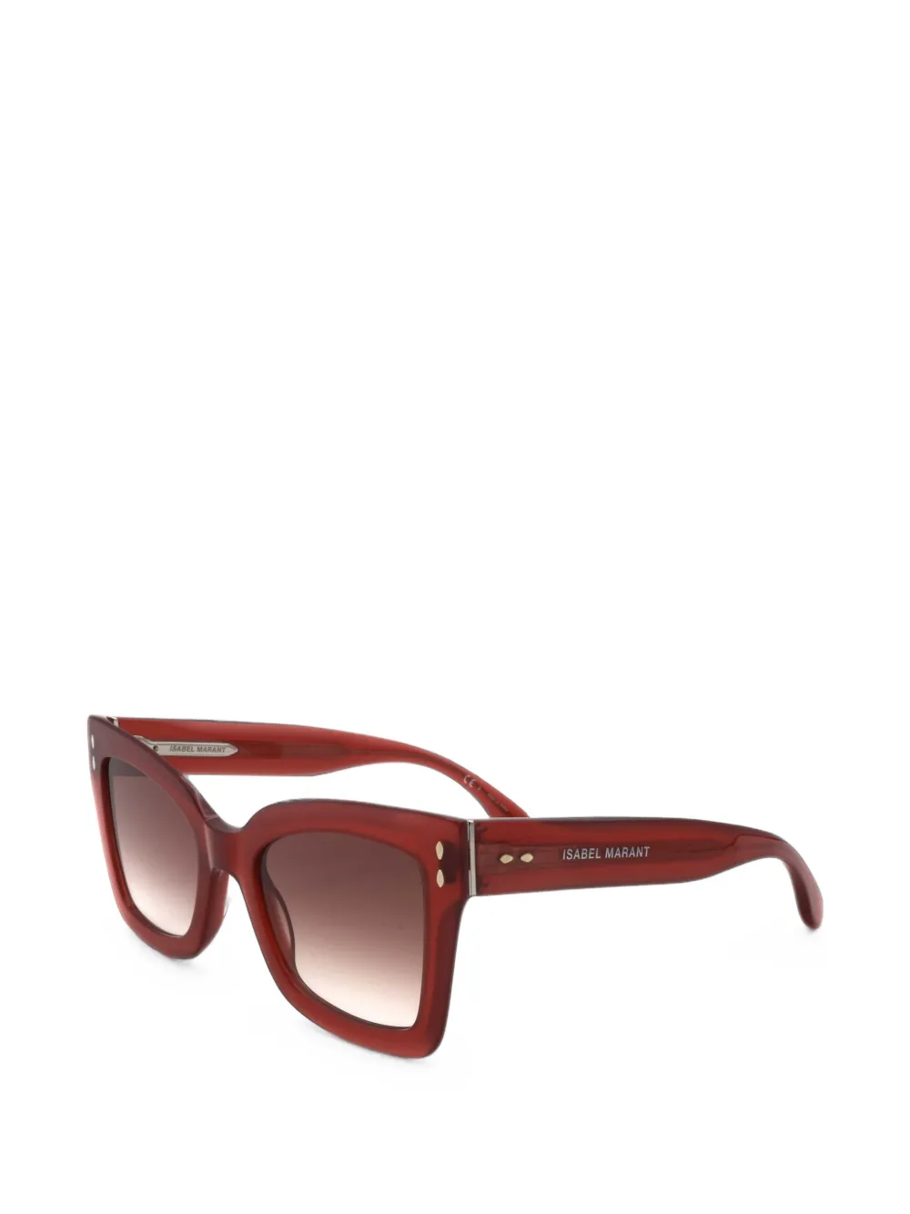 ISABEL MARANT square-frame sunglasses - Rosso