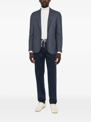 Homme Plissé Issey Miyake プリーツ ダブルジャケット | ブルー
