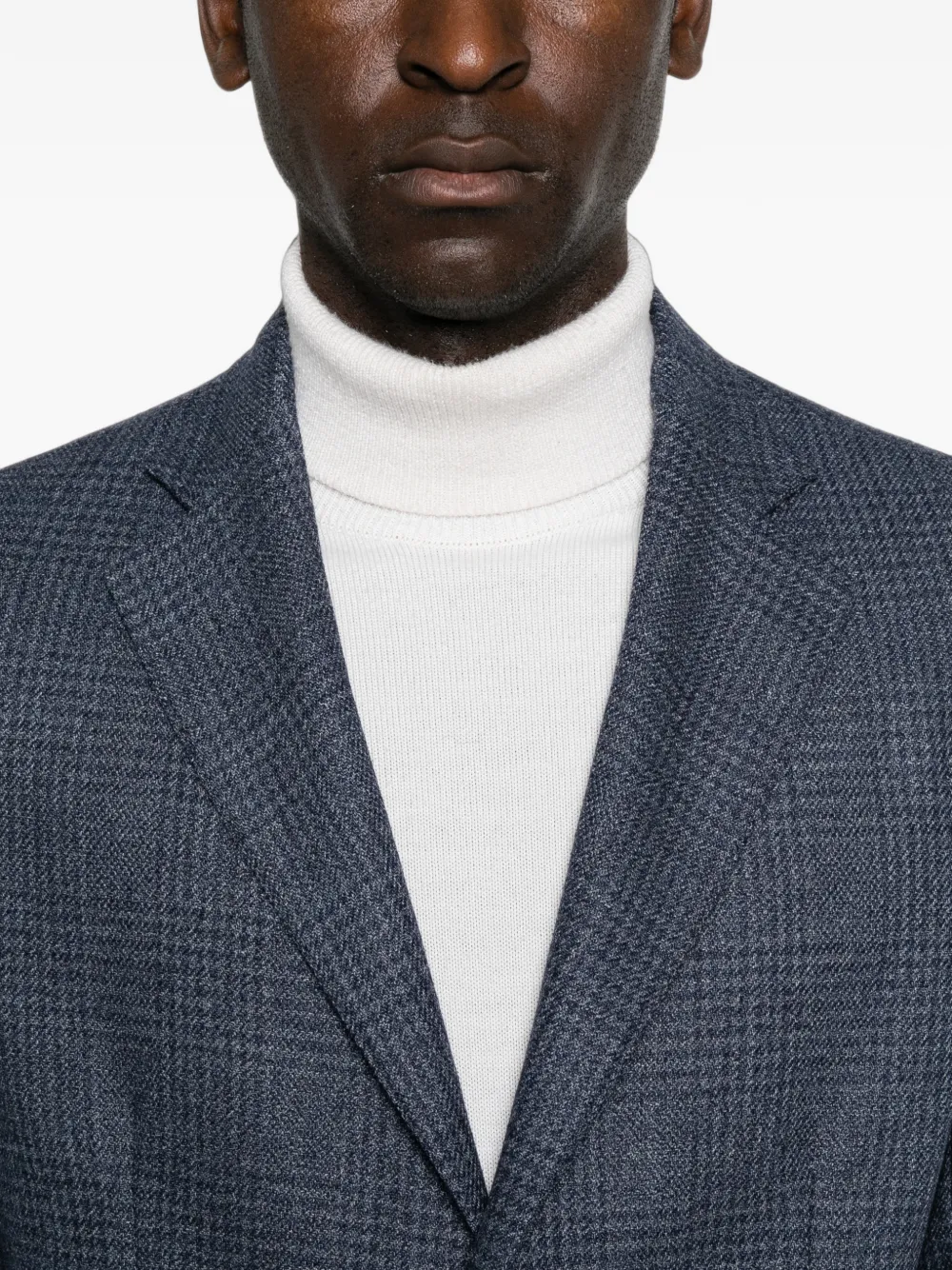 Barba Geruite blazer Blauw