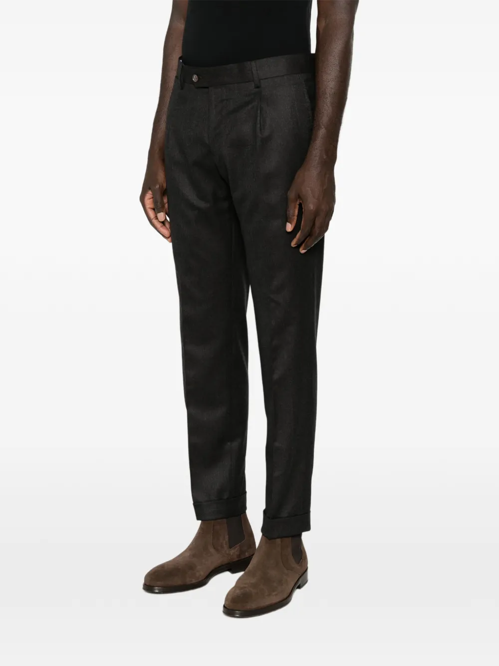 Barba Wollen broek Grijs