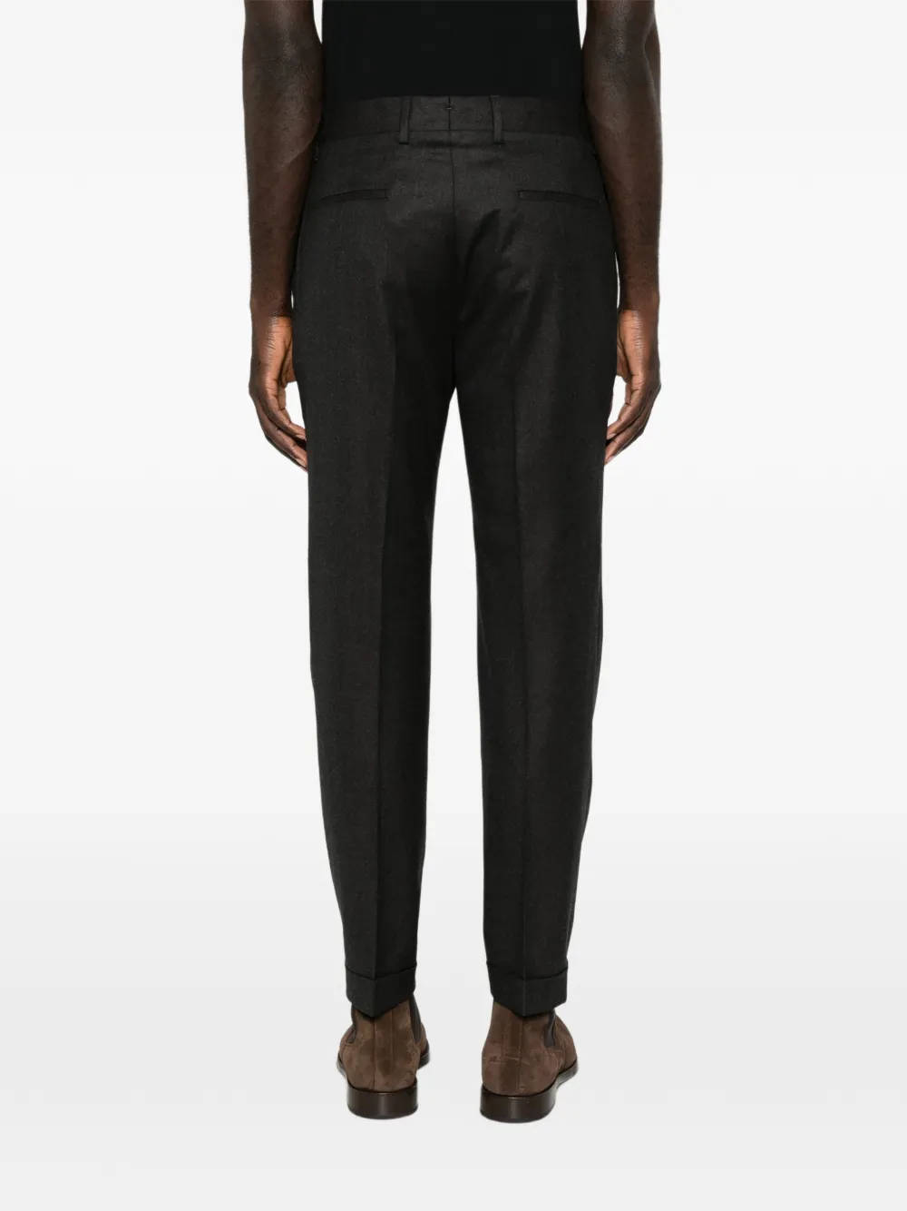 Barba Wollen broek Grijs