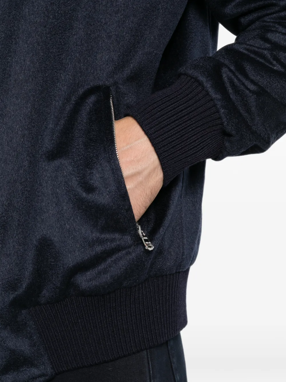 Barba Bomberjack met rits Blauw
