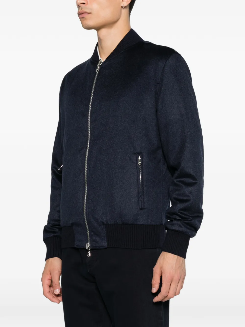 Barba Bomberjack met rits Blauw