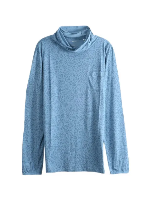 Free Fly abstract-print chest-pocket hoodie