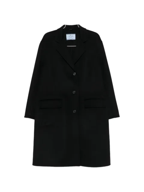 Prada single-breasted notched-lapels coat