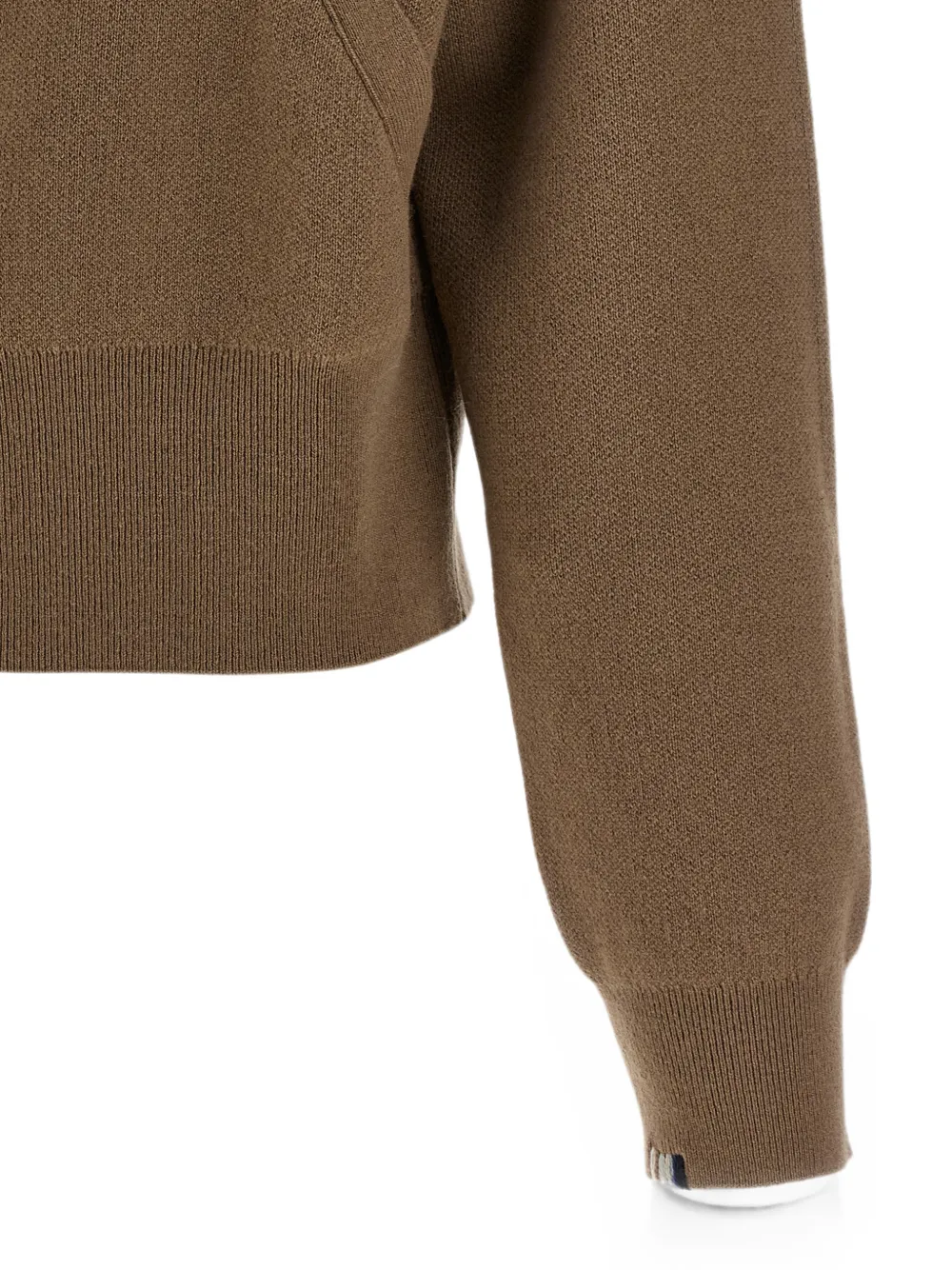 extreme cashmere Xtra Cute gebreid vest met jacquard Bruin