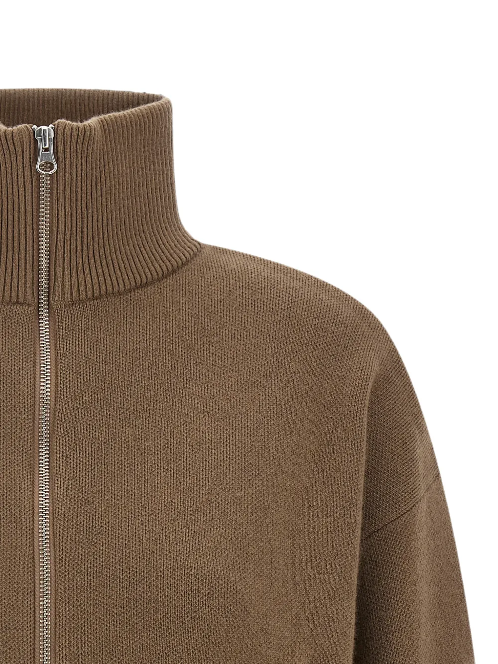 extreme cashmere Xtra Cute gebreid vest met jacquard Bruin