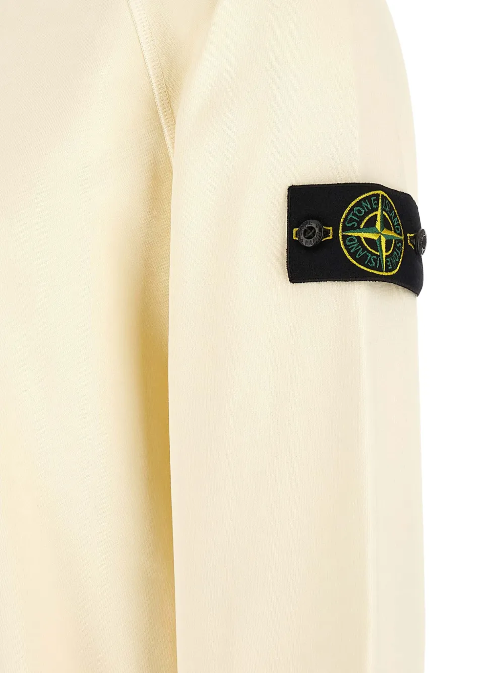 Stone Island 6100008 fleece sweater van biologisch katoen Beige