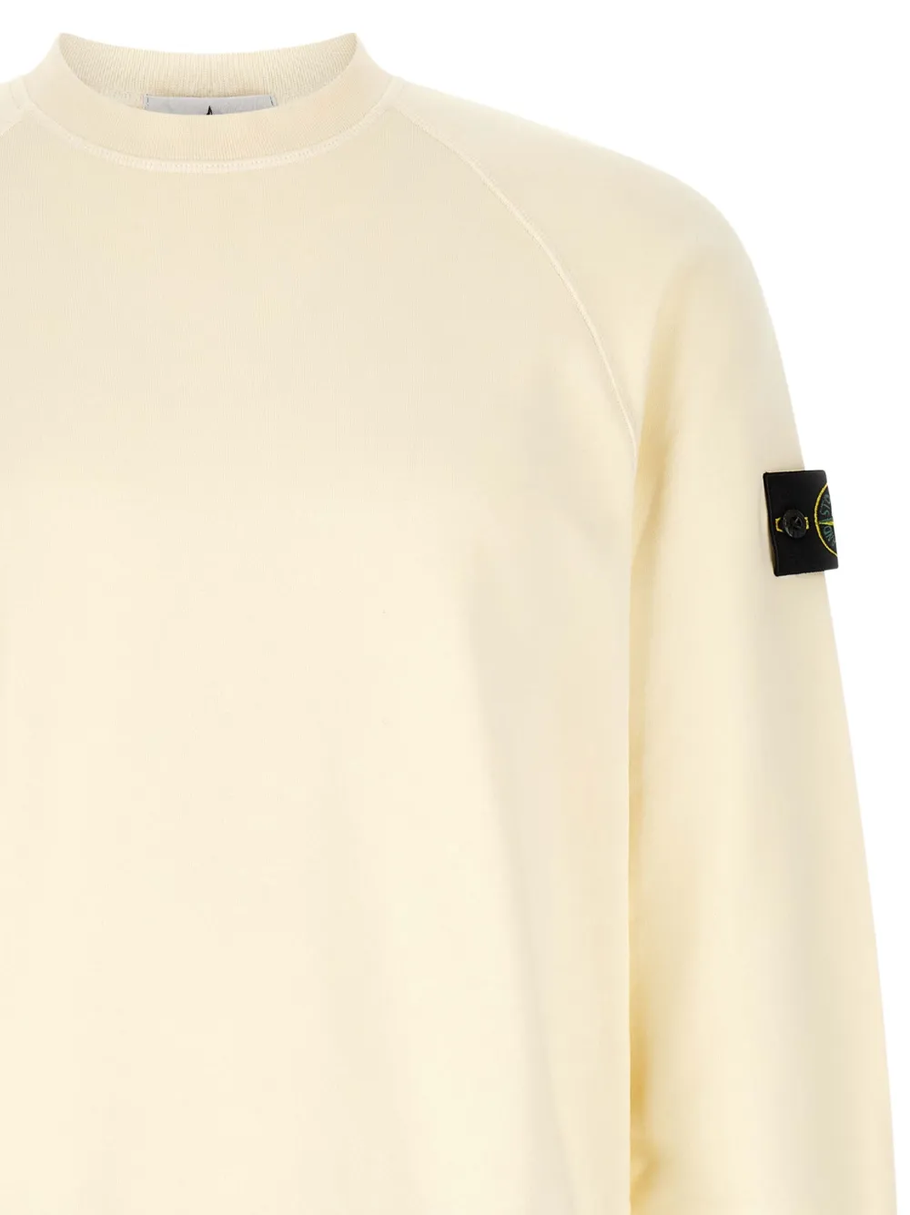 Stone Island 6100008 fleece sweater van biologisch katoen Beige