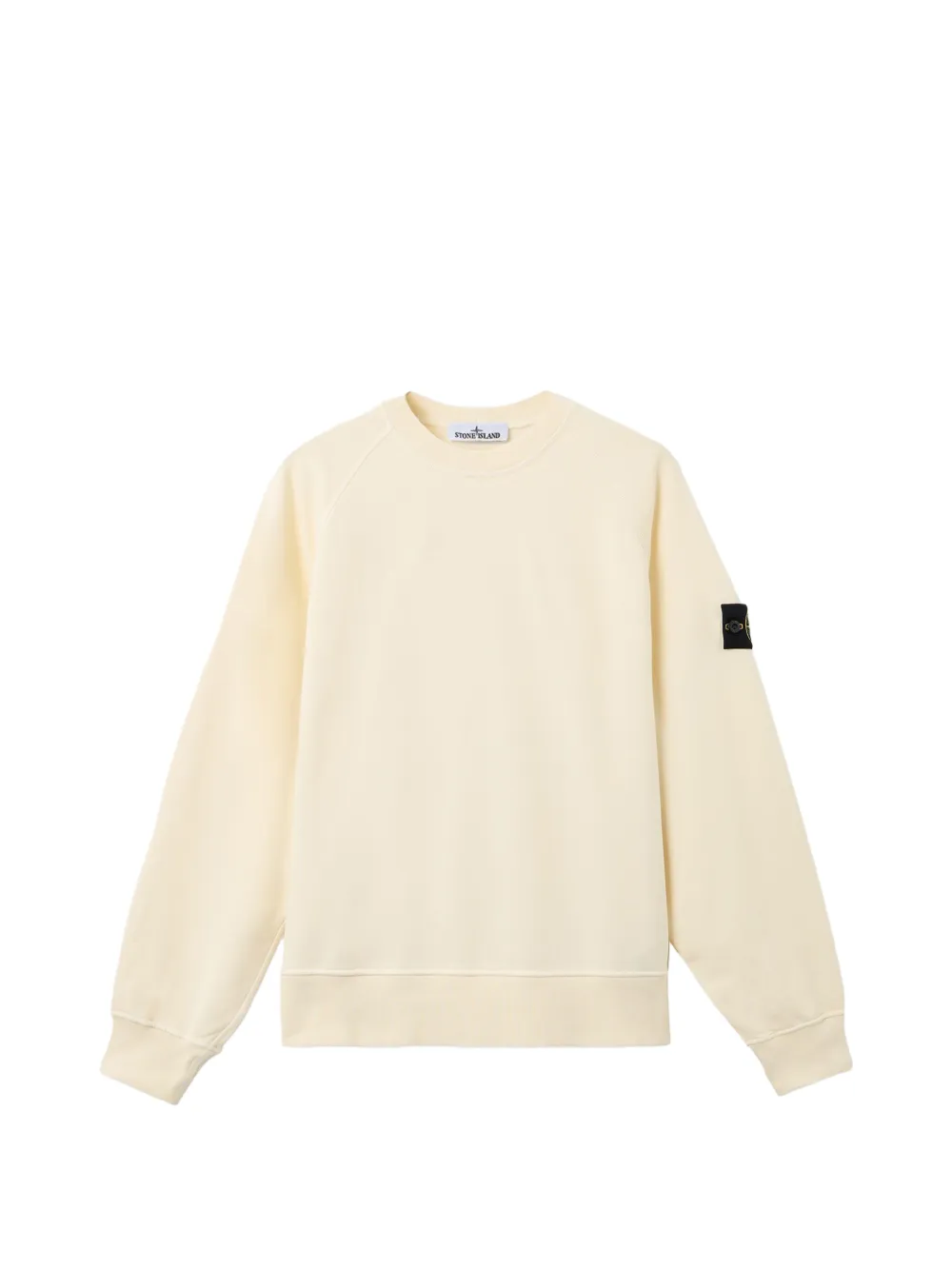 Stone Island 6100008 fleece sweater van biologisch katoen Beige