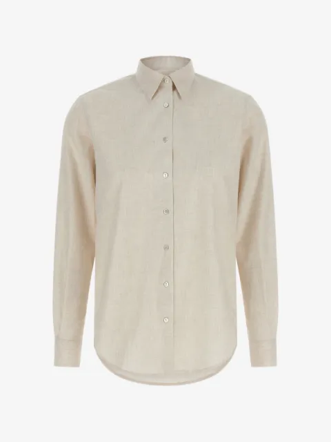 Xacus melange flannel shirt