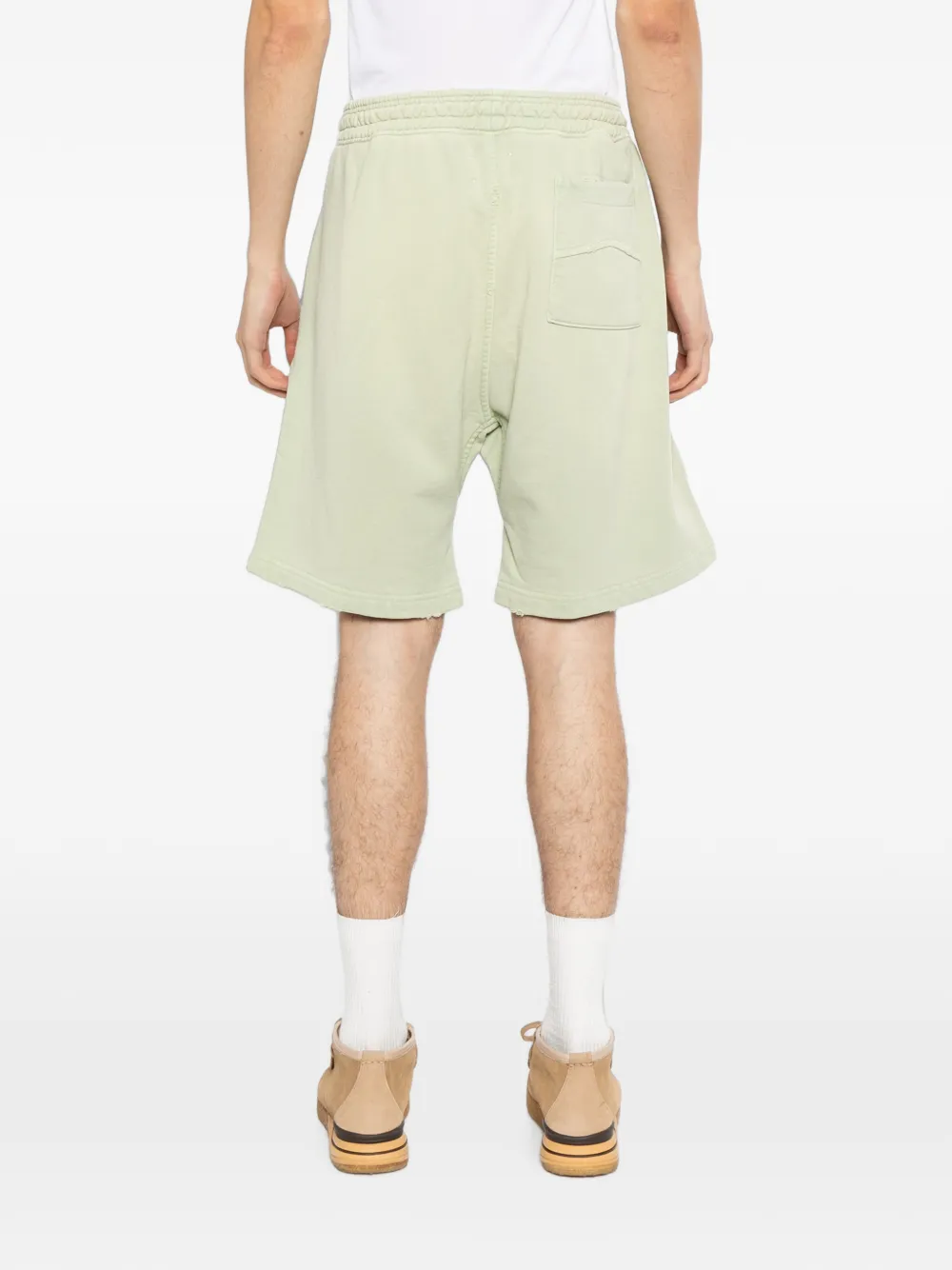 RHUDE Shorts met geborduurd logo Groen