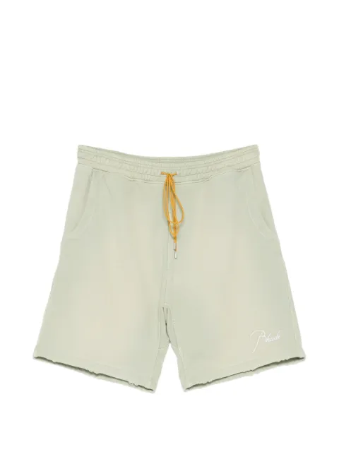 RHUDE logo-embroidered drawstring shorts