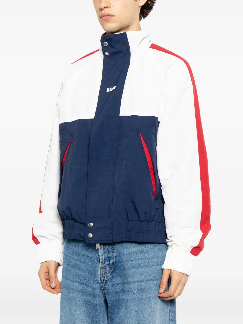 RHUDE Dakar off-road jack met vlakken Wit