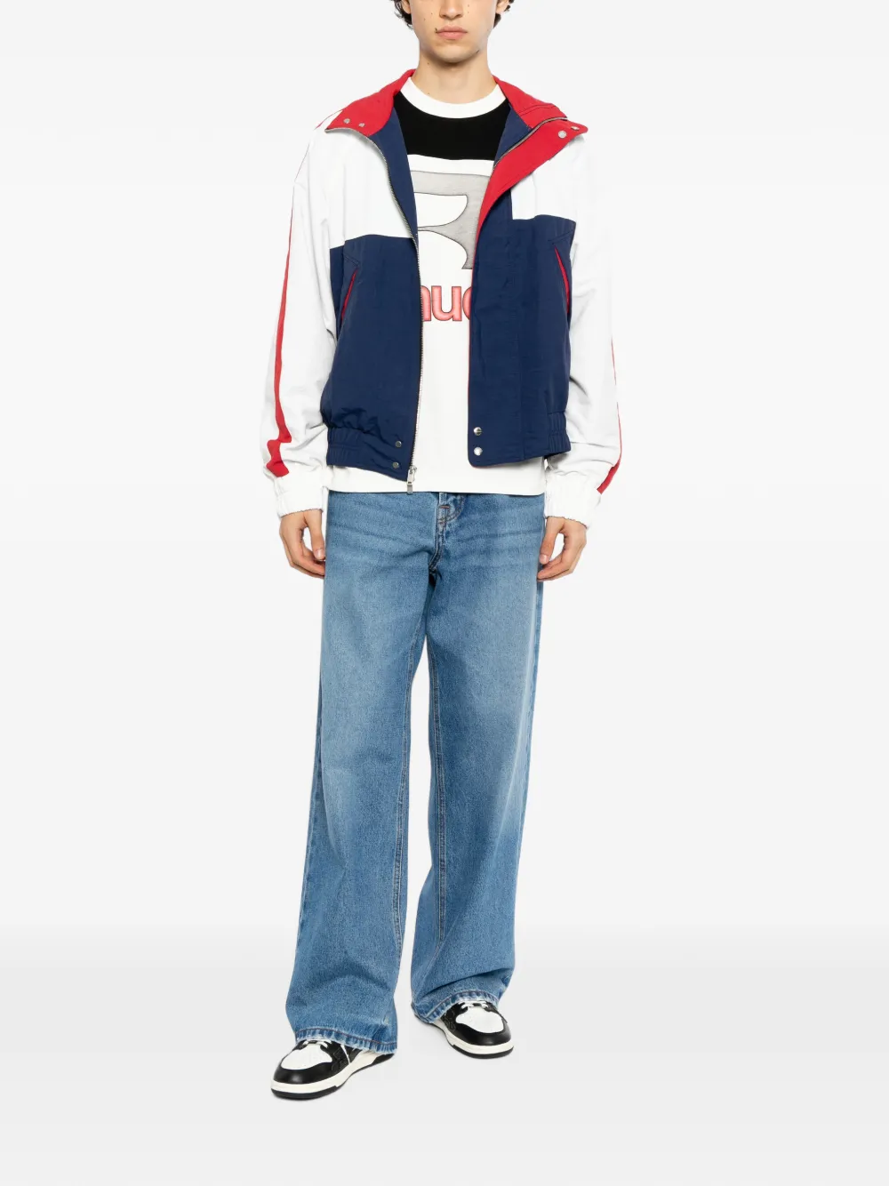 RHUDE Dakar off-road jack met vlakken Wit