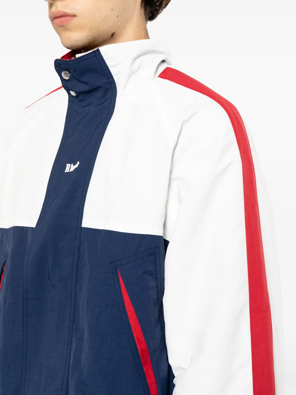 RHUDE Dakar off-road jack met vlakken Wit