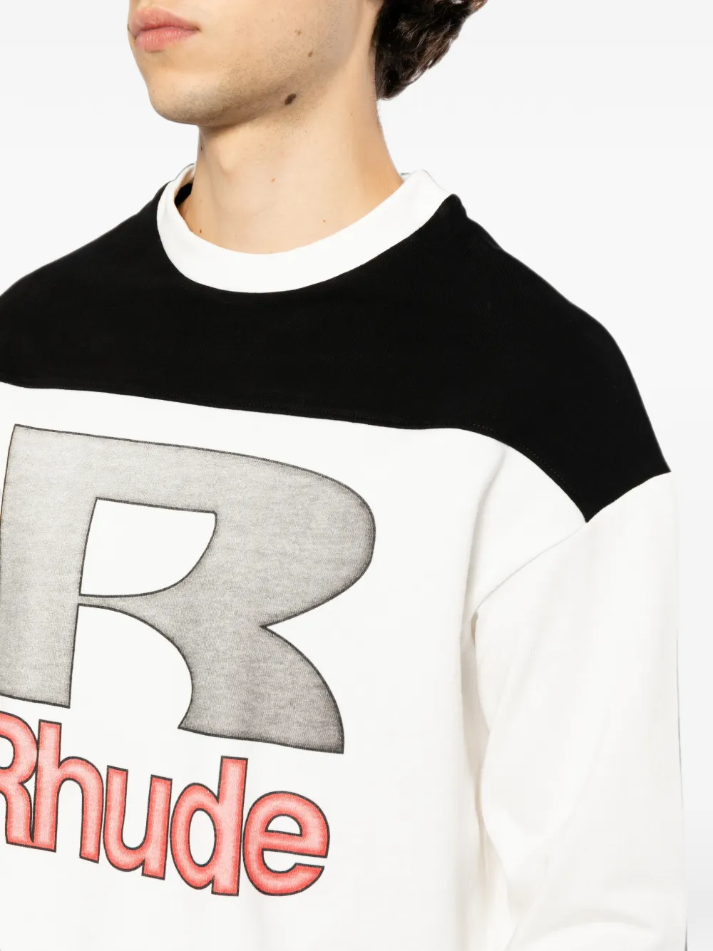 RHUDE T-shirt met logoprint Wit