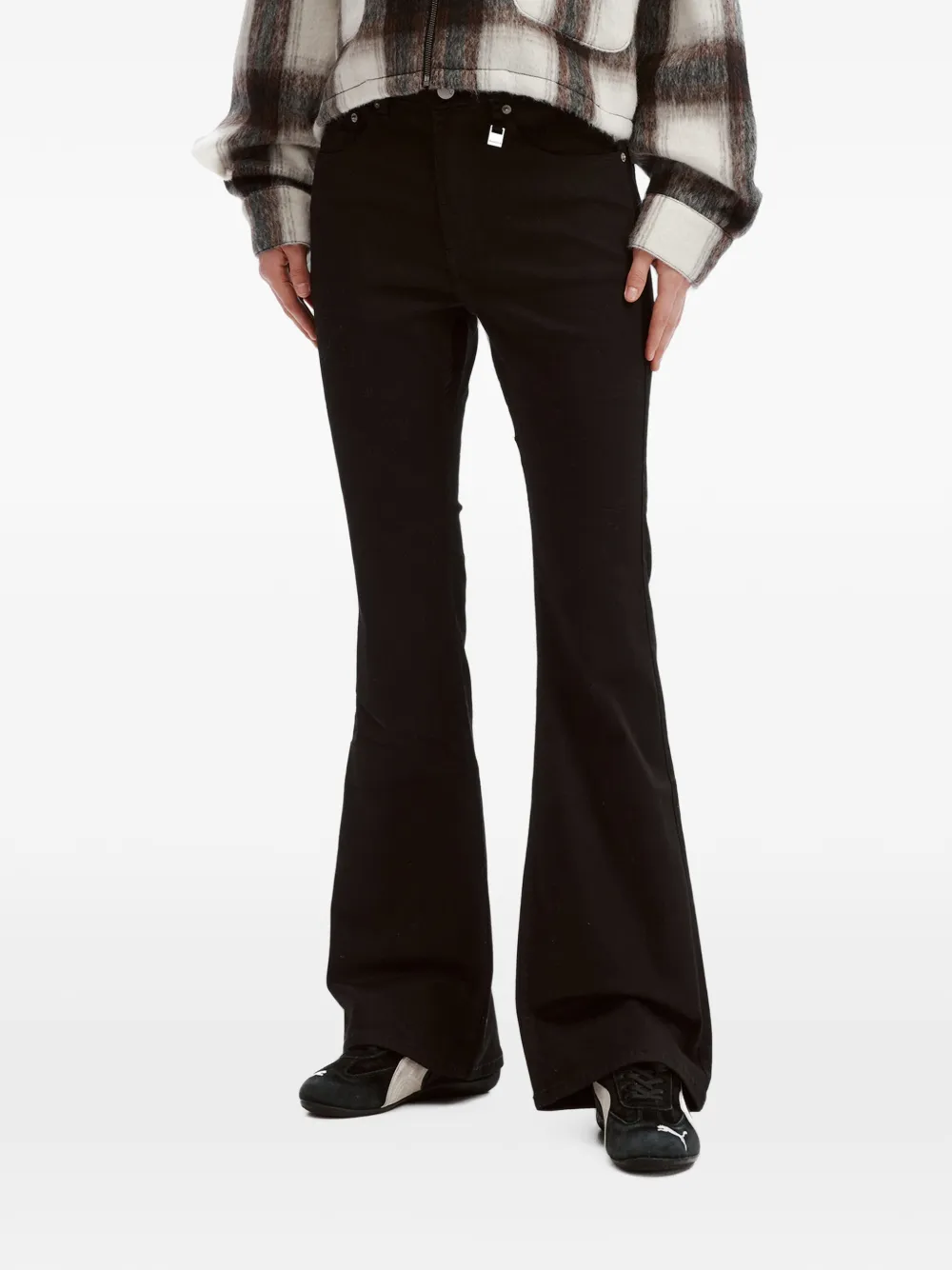 izzue Flared broek Zwart