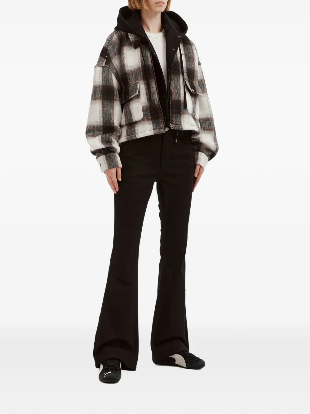izzue Flared broek Zwart