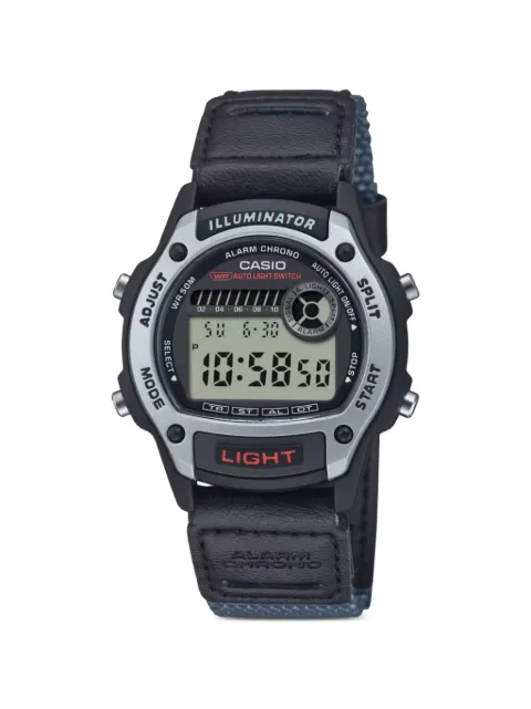 Casio 43mm digital leather watch