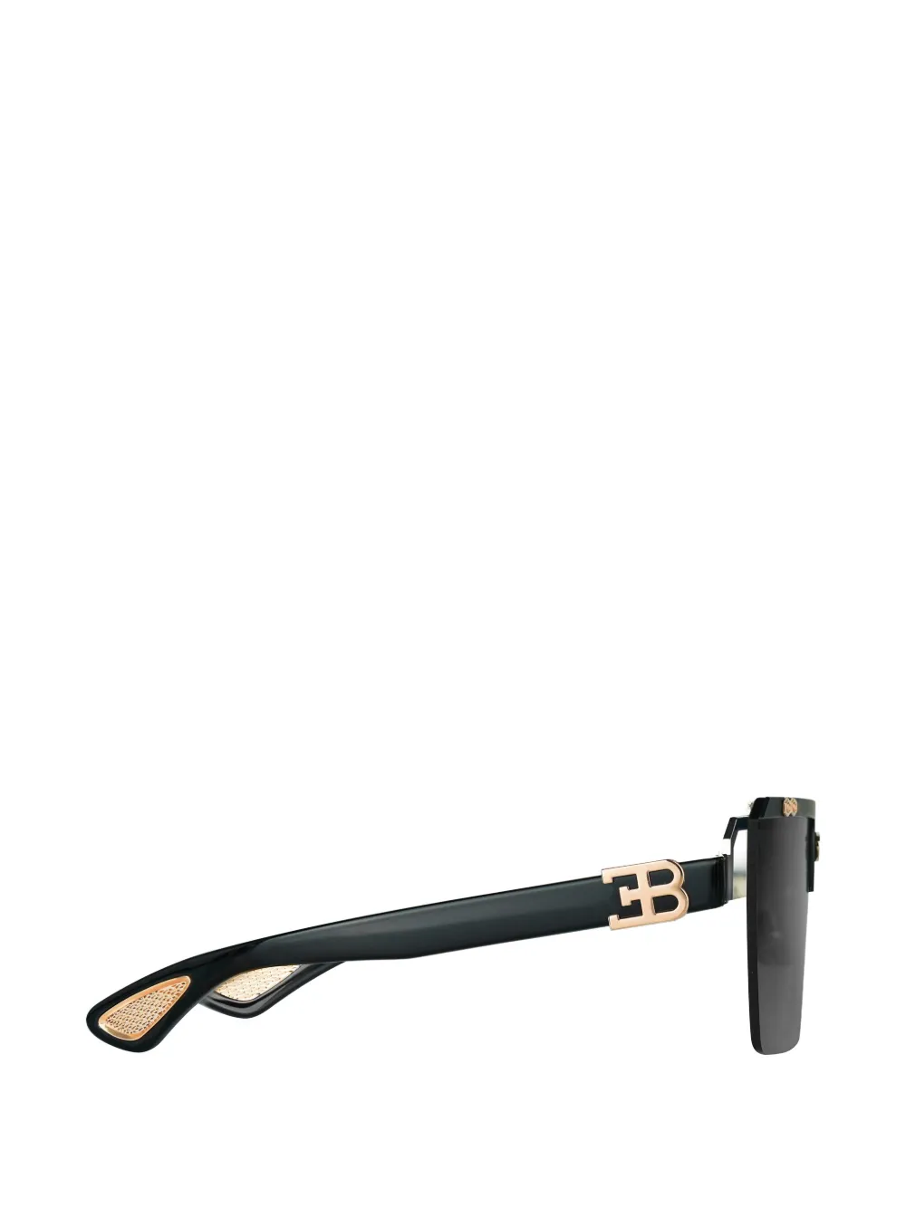 Bugatti geometric-frame sunglasses Zwart
