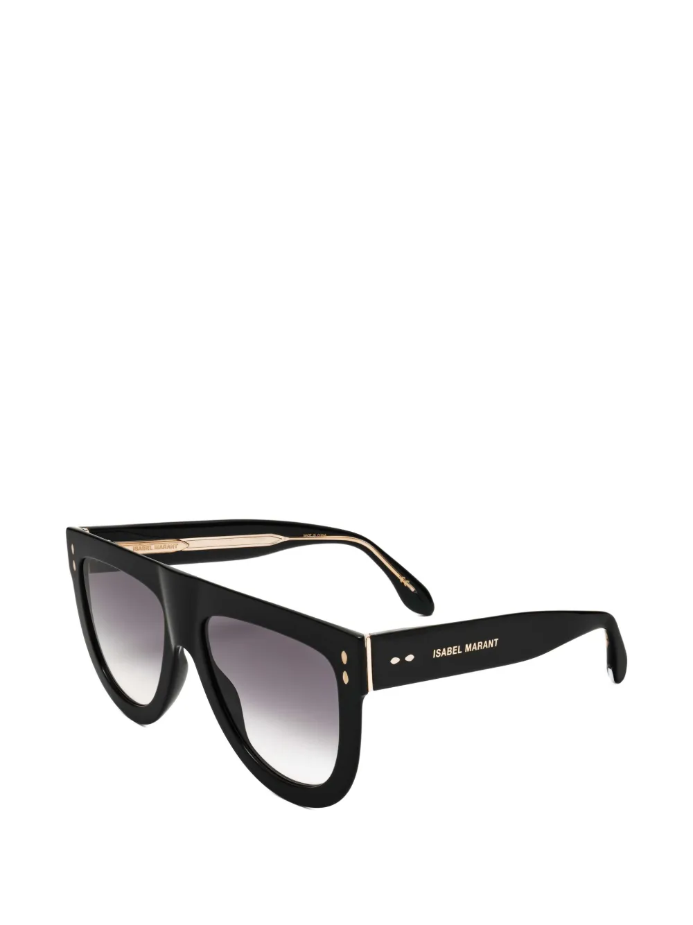 Isabel Marant Eyewear geometric-frame sunglasses Zwart