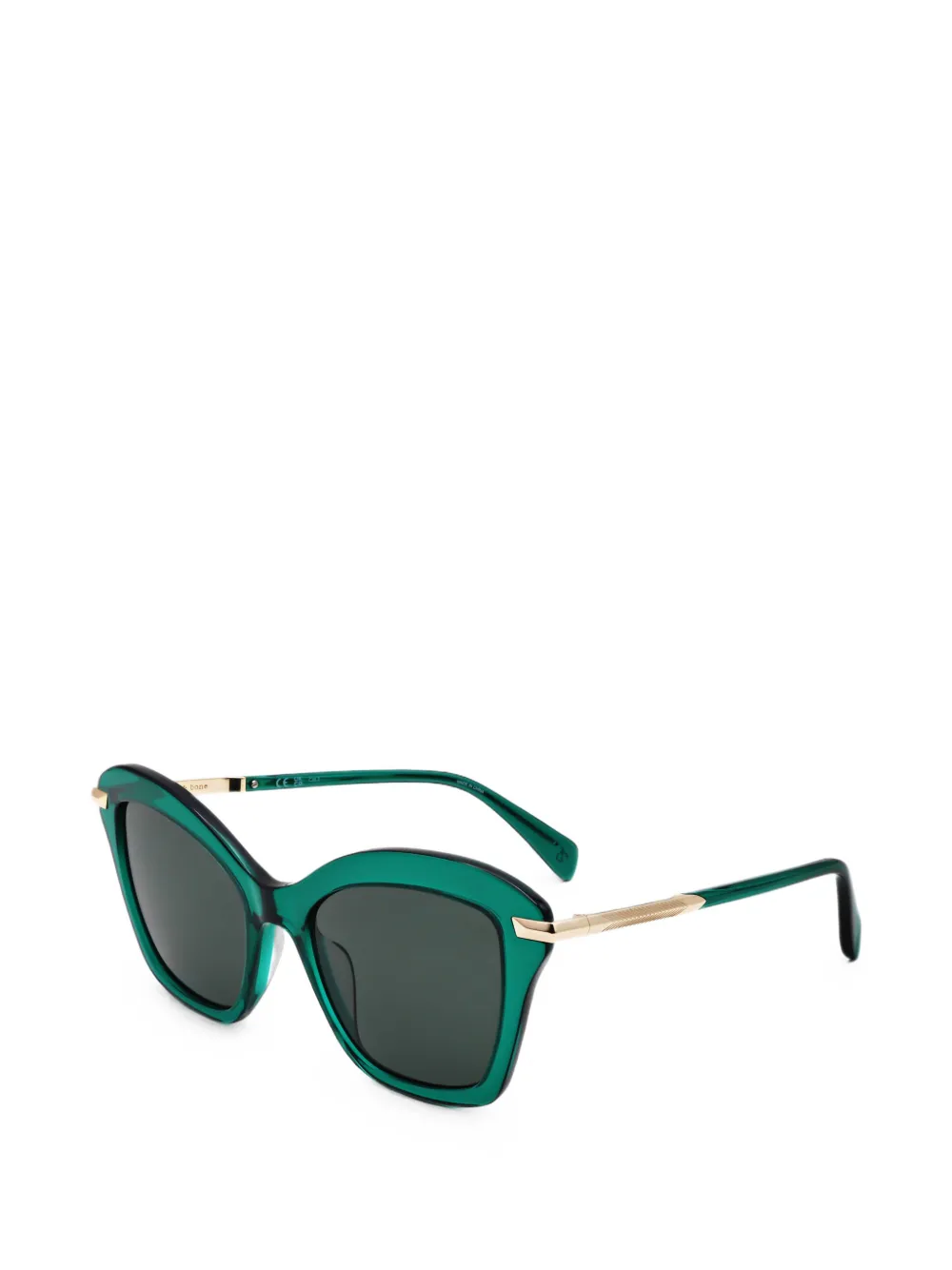 Rag & Bone Cat-eye Frame Sunglasses In Green