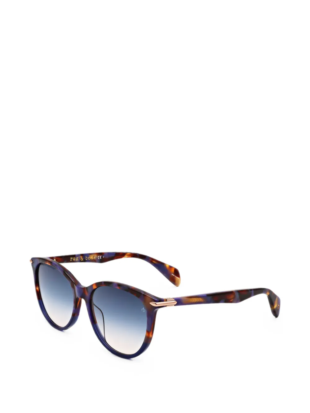 RAG & BONE EYEWEAR Zonnebril met cat-eye montuur Bruin