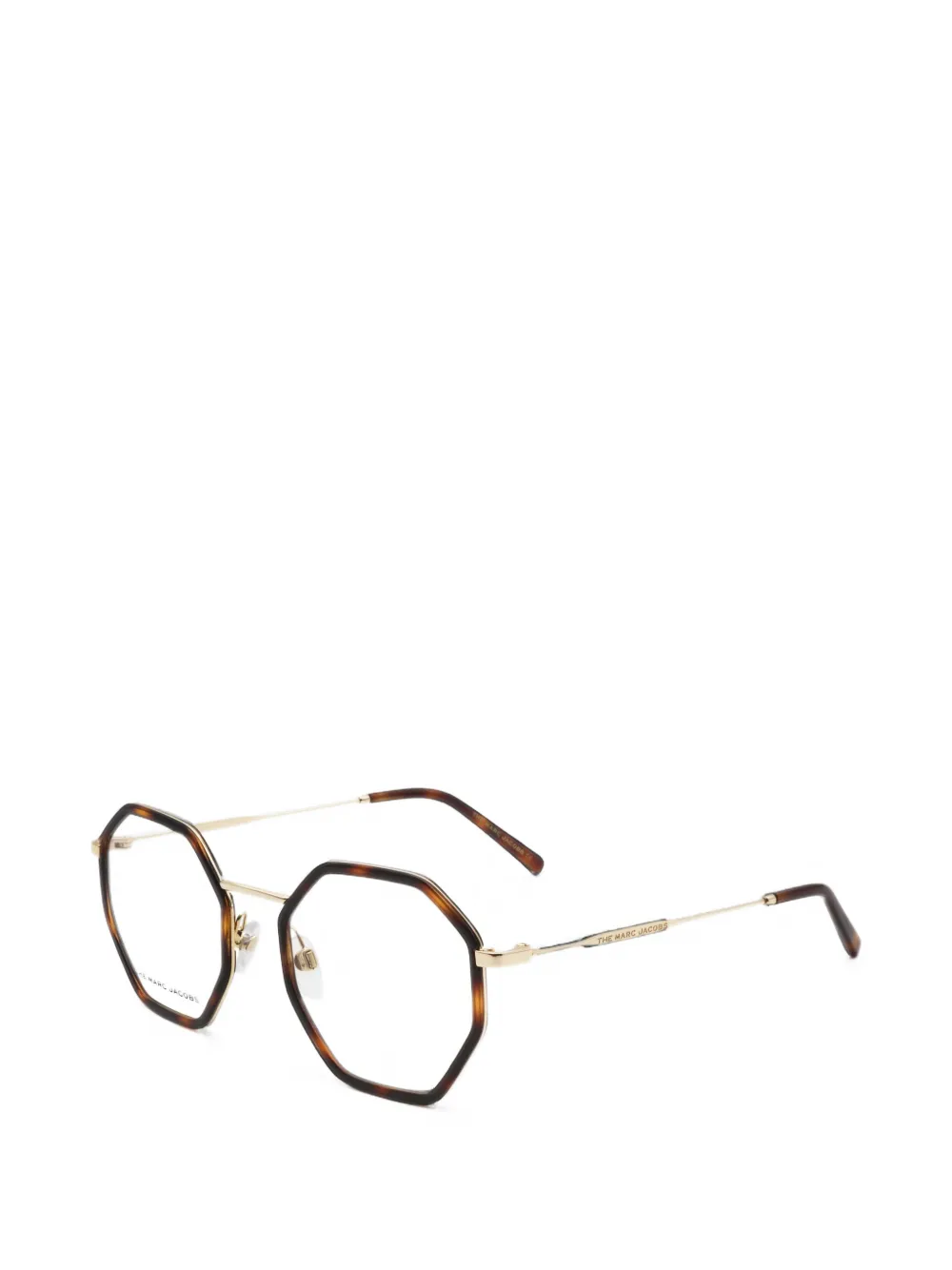 Marc Jacobs Havana geometric-frame glasses - Oro