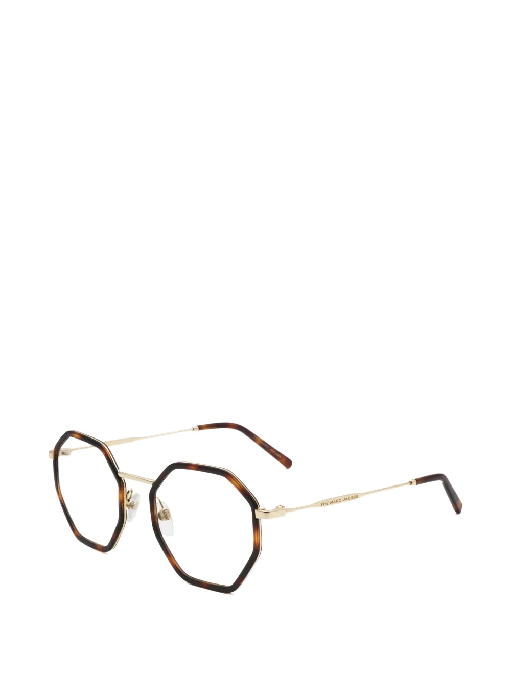 Marc Jacobs Havana geometric-frame glasses · One Size