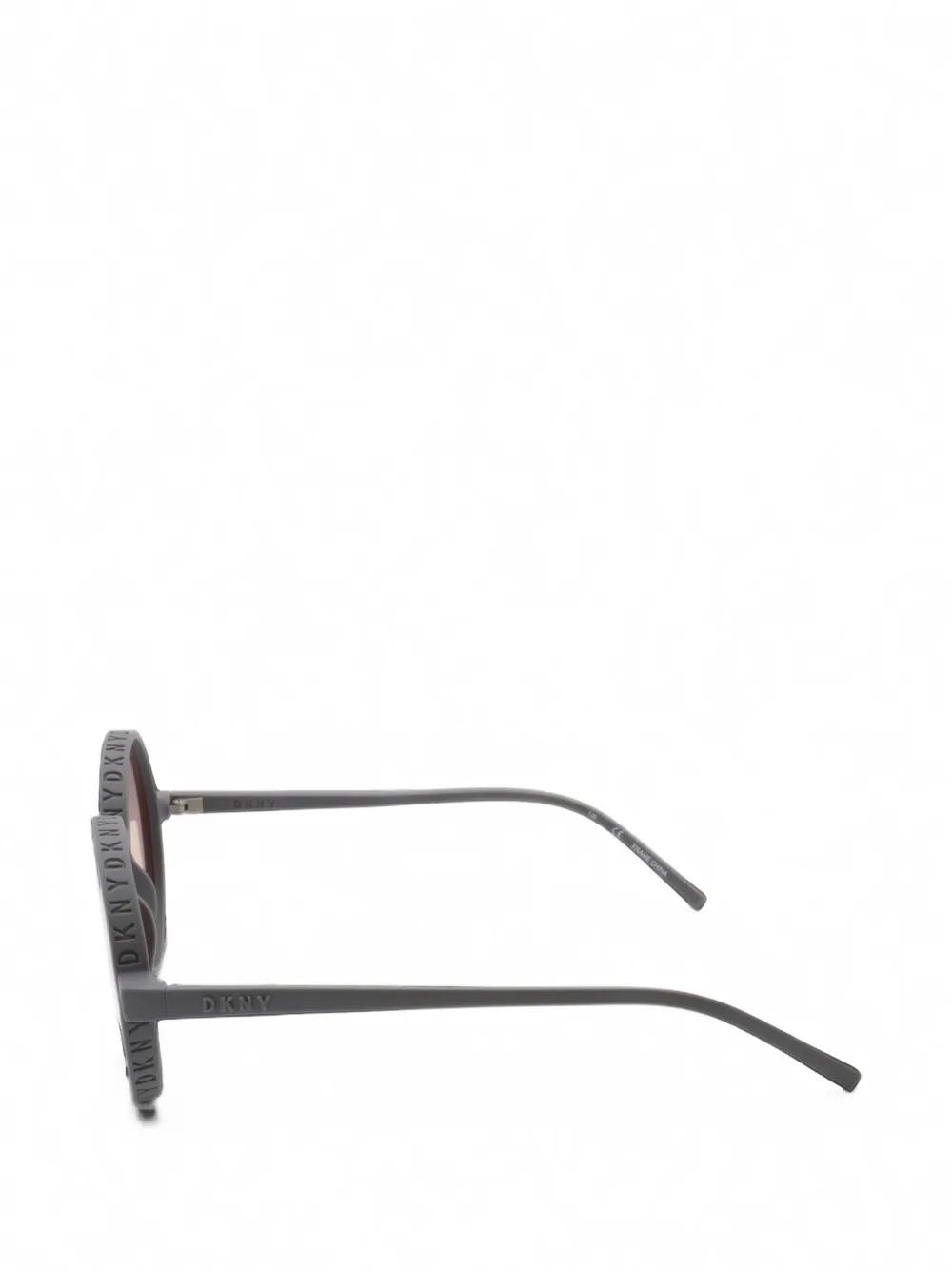DKNY Zonnebril met rond montuur Grijs