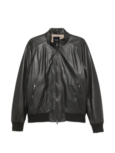 Barba Dakota leather bomber jacket
