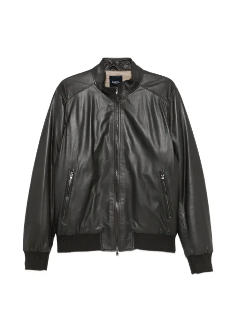 Barba Dakota leather bomber jacket