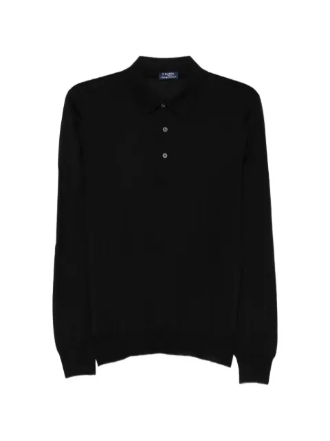 Barba long-sleeve polo shirt