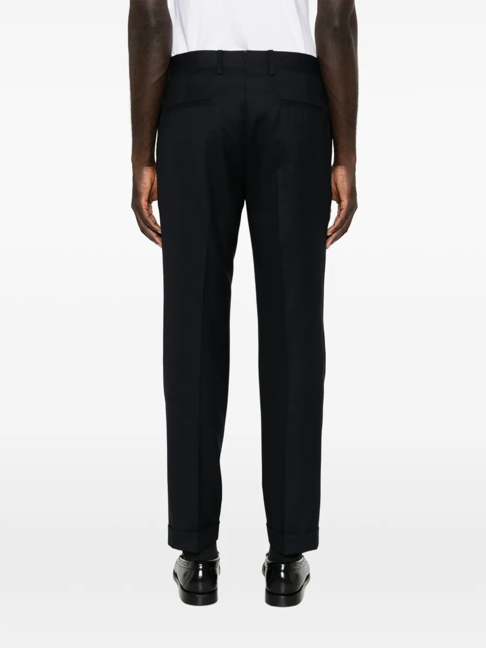 Barba Broek van scheerwol Blauw