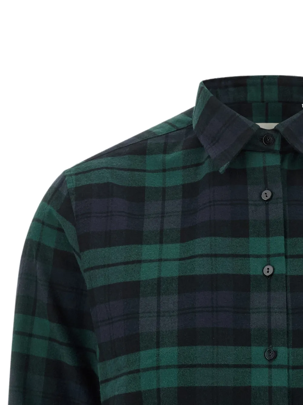 Xacus Marta geruite blouse Groen