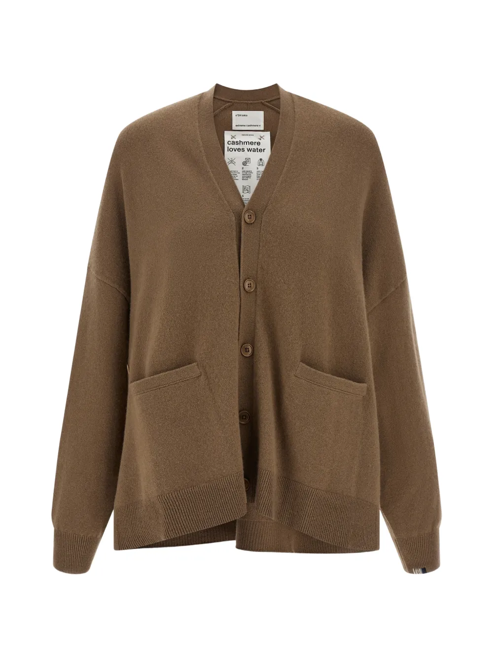 extreme cashmere n°24 Tokio oversized cardigan - Braun