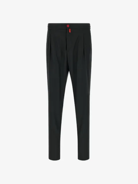 Kiton pleated wool trousers