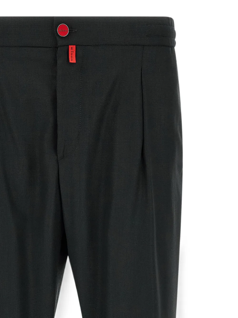 Kiton Wollen plooibroek Grijs