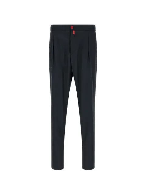Kiton pinched-front tapered trousers