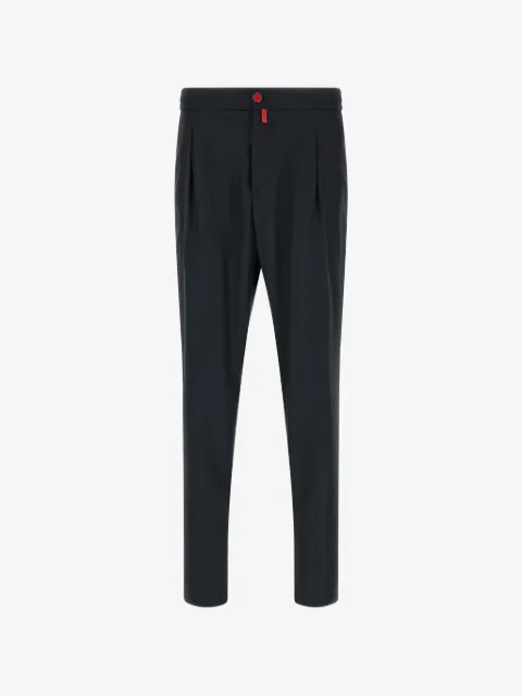 Kiton pinched-front tapered trousers