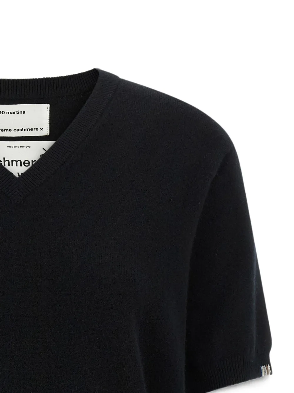 extreme cashmere Martina V-neck sweater Zwart