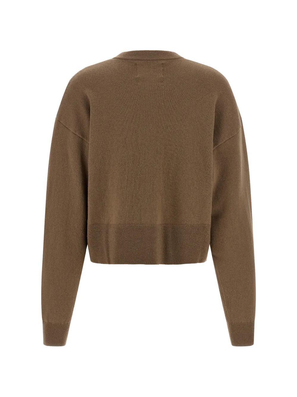 extreme cashmere n°170 Chou cropped vest met boxy-design Bruin