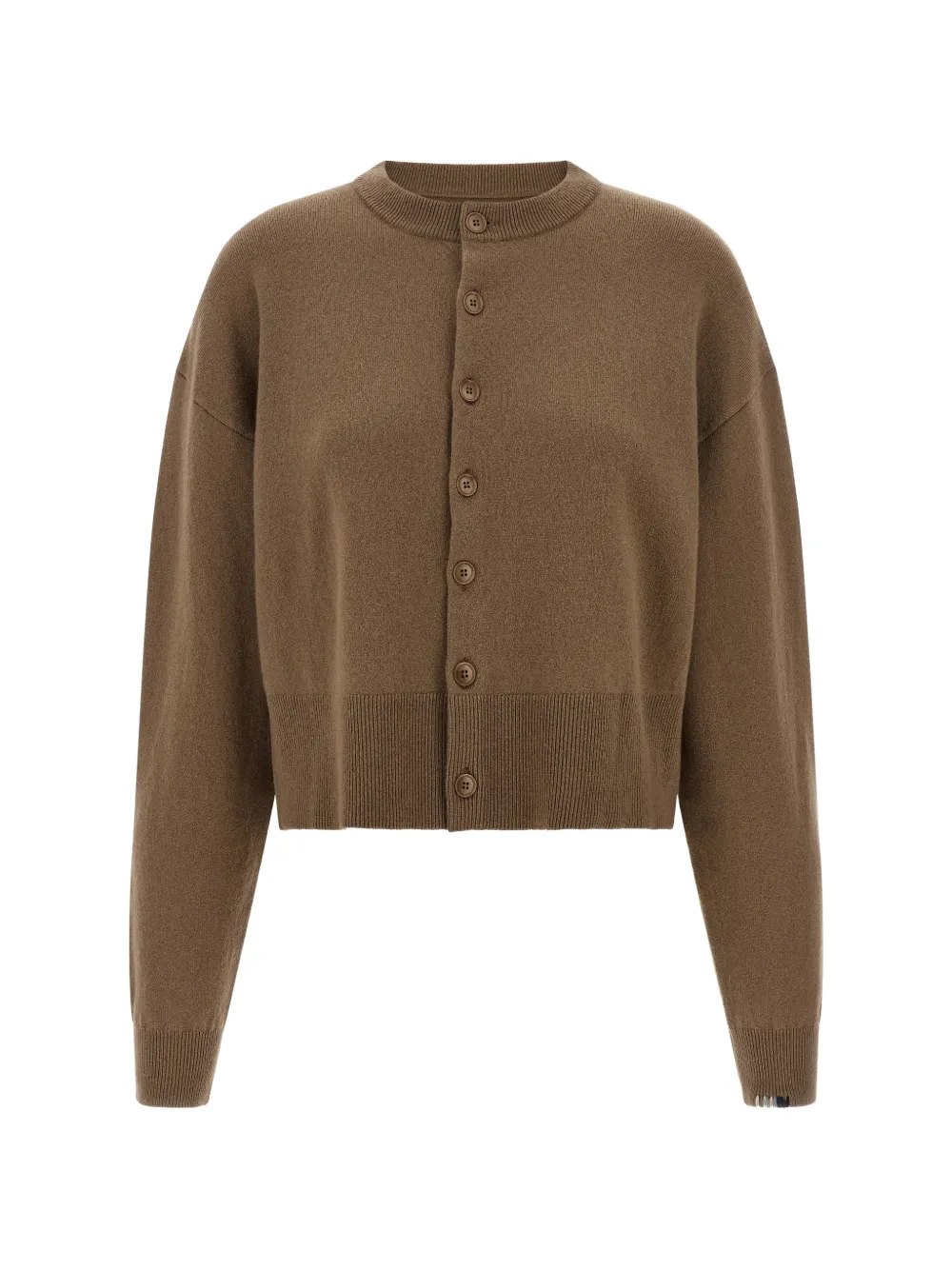 extreme cashmere n°170 Chou cropped boxy-silhouette cardigan - Braun