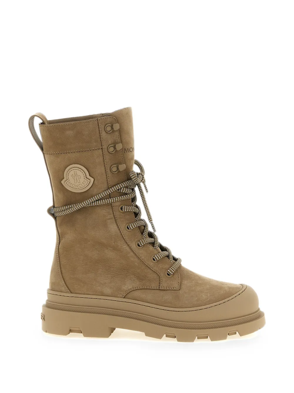 Moncler Vera High nubuck veterlaarzen Beige