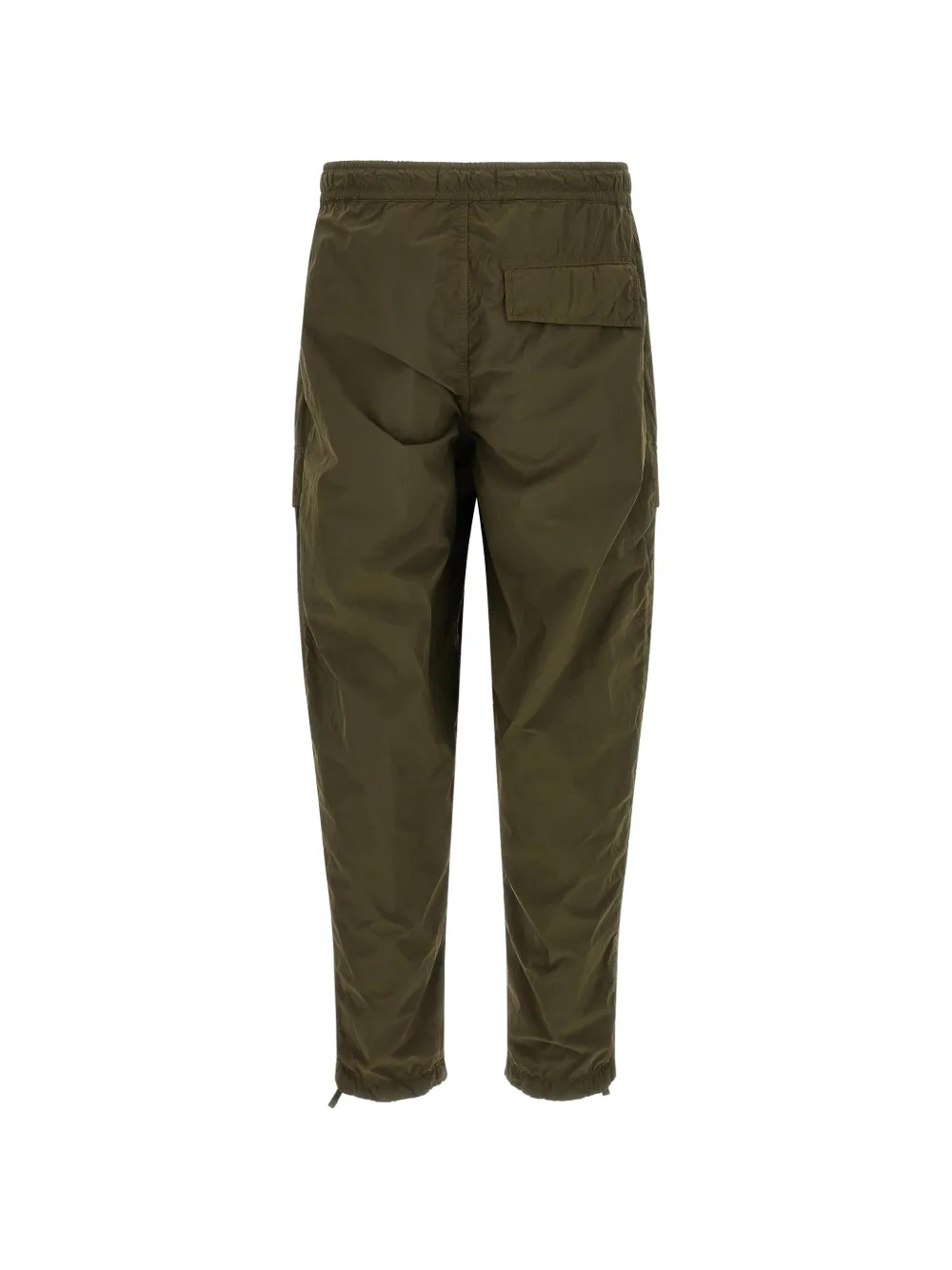 Stone Island Smerigliato_s.i. ghost ruimvallende nylon cargo broek met steekzakken Groen
