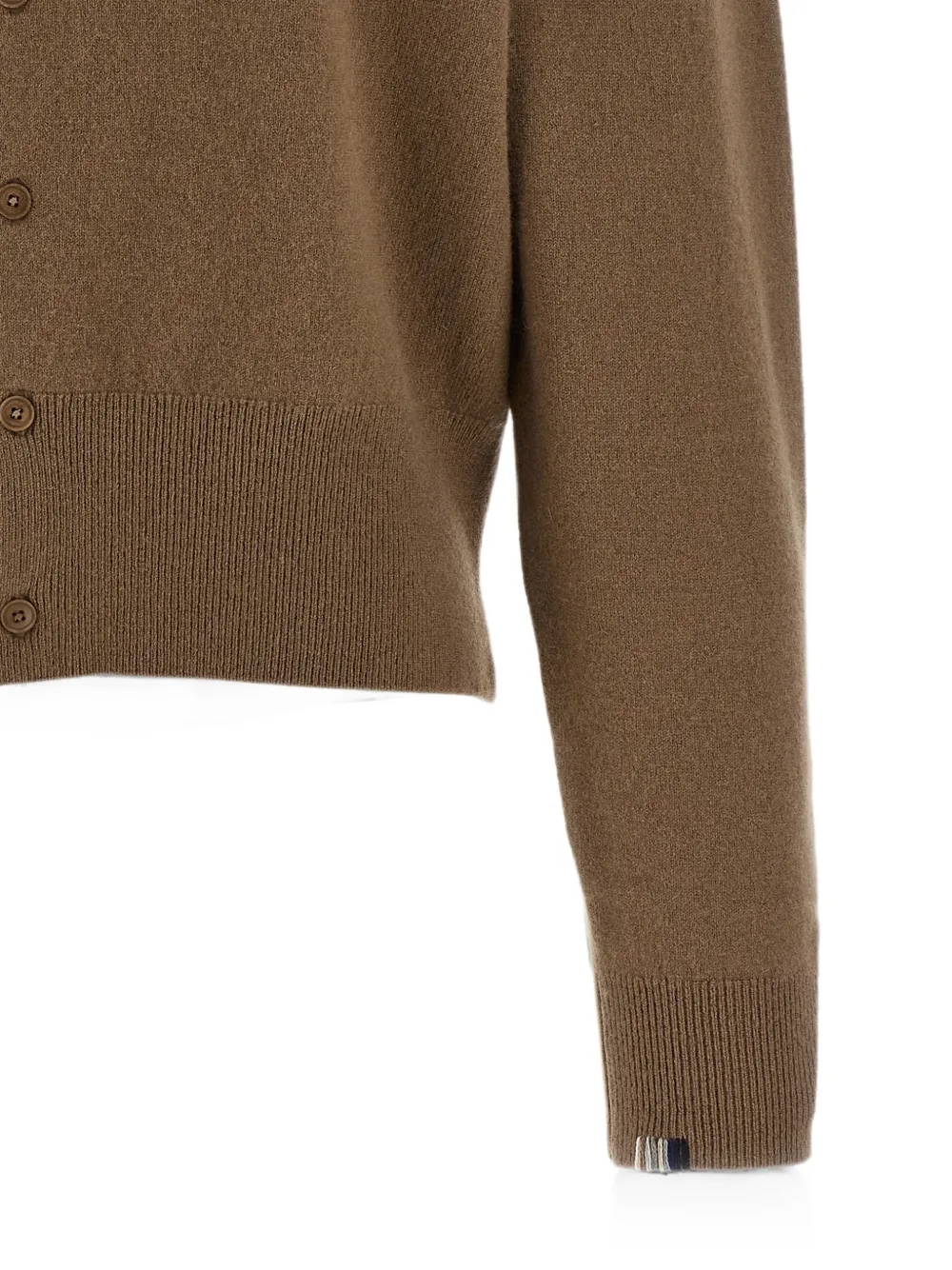 extreme cashmere n°436 Luce vest met ronde hals Bruin