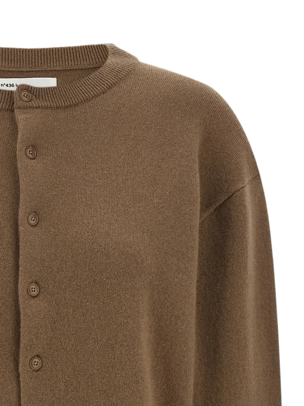 extreme cashmere n°436 Luce vest met ronde hals Bruin
