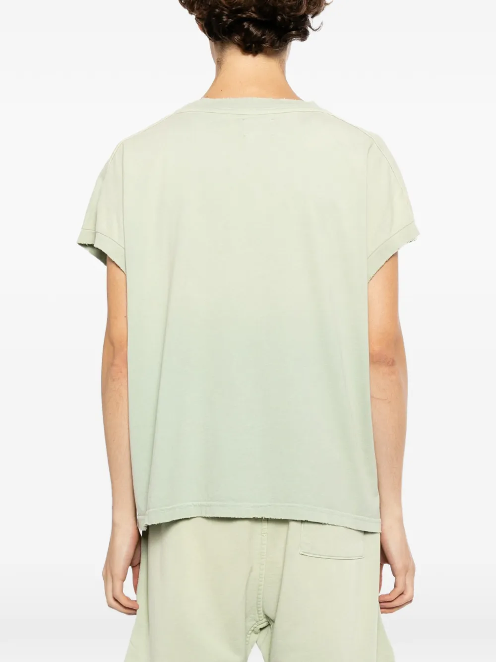 RHUDE T-shirt met gewassen-effect Groen