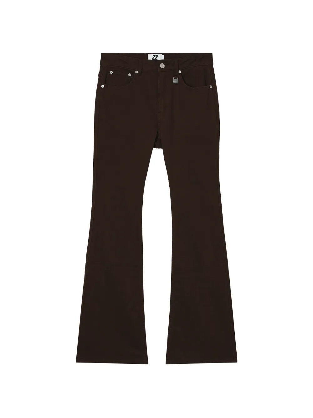 izzue flared trousers - Marrone